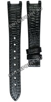 Черный кожаный ремешок Balmain B1730415, 15/12, с вырезом 9 мм, без замка, для часов Balmain Bellafina 1651, 1655