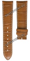 Коричневый кожаный ремешок Longines L682108998, 21/18, теленок, без замка, для часов Longines LungoMare L3.632.4