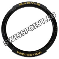 Черный полимерный рант Casio 10553539 для часов Casio BGS-100GS-1A