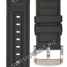 Коричневый каучуковый ремешок Tissot T604047746 с текстильной накладкой, 23/22, титановая пряжка, для часов Tissot T121.420.47.051.07 T-Touch Connect Solar