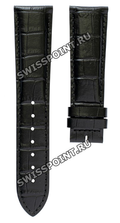 Черный кожаный ремешок Longines L682101067, теленок, 21/18, без замка, для часов Longines DolceVita Classic L5.656.0, L5.656.4, L5.656.6