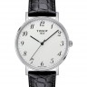 Черный кожаный ремешок Tissot T600039639, теленок, 19/18, стальная пряжка, для часов Tissot Everytime Medium T109.410