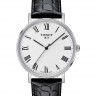 Черный кожаный ремешок Tissot T600039639, теленок, 19/18, стальная пряжка, для часов Tissot Everytime Medium T109.410