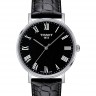 Черный кожаный ремешок Tissot T600039639, теленок, 19/18, стальная пряжка, для часов Tissot Everytime Medium T109.410