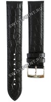 Черный кожаный ремешок Tissot T600039639, теленок, 19/18, стальная пряжка, для часов Tissot Everytime Medium T109.410