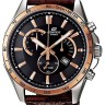 Коричневый кожаный ремешок Casio 10396062, стальная клипса, для часов Casio EFR-510L-5A