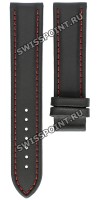 Черный кожаный ремешок Certina C610016642, удлиненный, 21/20 XL, без замка, для часов Certina Ds Podium C001.639