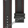 Черный кожаный ремешок Certina C610016642, удлиненный, 21/20 XL, без замка, для часов Certina Ds Podium C001.639