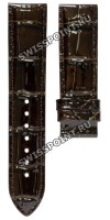 Коричневый лаковый ремешок Tissot T610037737, теленок, без замка, 19/18, для женских часов Tissot Le Locle T006.407, L164