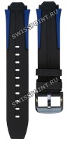 Черный каучуковый ремешок Tissot T603042459, черная пряжка, для часов Tissot T-Race Cycling T111.417