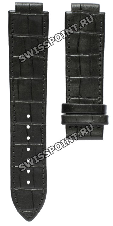 Черный кожаный ремешок Tissot T610031277, 22/20, с вырезом, без замка, для часов Tissot TXL T061.510