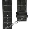 Черный кожаный ремешок Tissot T610031277, 22/20, с вырезом, без замка, для часов Tissot TXL T061.510