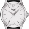 Черный кожаный ремешок Tissot T610035979, теленок, 16/14, без замка, для часов Tissot Tradition T063.210