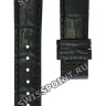 Черный кожаный ремешок Tissot T610035979, теленок, 16/14, без замка, для часов Tissot Tradition T063.210