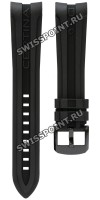 Черный каучуковый ремешок Certina C603018054, интегрированный, чёрная пряжка, для часов Certina DS Podium C001.639.17.057.00