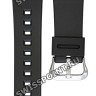 Черный полимерный ремешок Casio 71604349 для часов Casio DW-5300, DW-5900, DW-6000,  DW-6100, DW-6200, DW-6900, DW-8030, DW-8700, G-6900