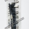 Черный кожаный ремешок Balmain B1730455, 17/14, с вырезом 10 мм, без замка, для часов Balmain Bellafina 1671, 1675