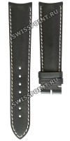 Черный кожаный ремешок Longines L682110770, 21/18, теленок, без замка, для часов Longines Heritage L2.663.4.22.2, L2.663.4.52.2