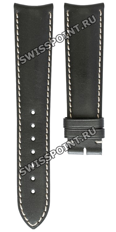 Черный кожаный ремешок Longines L682110770, 21/18, теленок, без замка, для часов Longines Heritage L2.663.4.22.2, L2.663.4.52.2