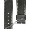 Черный кожаный ремешок Longines L682110770, 21/18, теленок, без замка, для часов Longines Heritage L2.663.4.22.2, L2.663.4.52.2