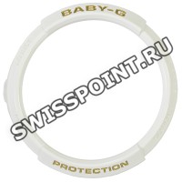 Белый полимерный рант корпуса Casio 10553540 для часов Casio BGS-100GS-7A