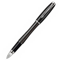 Ручка PARKER S0976050 Ручка-5й пишущий узел Parker Urban Premium F504, цвет: Ebony Metal Chiselled, стержень: Fblack (№ 202)