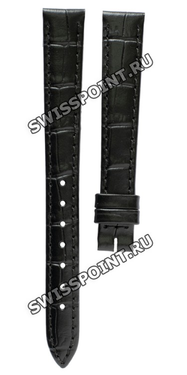 Черный кожаный ремешок Longines L682101084, теленок, 12/10, без замка, для часов Longines DolceVita Classic L5.158.0, L5.158.4, L5.158.5, L5.158.6, L5.158.7