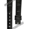 Черный кожаный ремешок Longines L682101084, теленок, 12/10, без замка, для часов Longines DolceVita Classic L5.158.0, L5.158.4, L5.158.5, L5.158.6, L5.158.7
