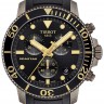 Черный каучуковый ремешок Tissot T603042600, черная пряжка, для часов Tissot Seastar 1000 T120.417