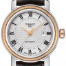 Коричневый кожаный ремешок Tissot T610035997, теленок, 14/14, без замка, для часов Tissot Bridgeport T097.007, T097.010