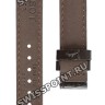 Коричневый кожаный ремешок Tissot T610035997, теленок, 14/14, без замка, для часов Tissot Bridgeport T097.007, T097.010