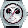 Черный кожаный ремешок Tissot T610017239, удлиненный, 20/18 XL, теленок, белая прострочка, без замка, для часов Tissot PRC 100 P860, P862, P870