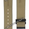 Черный кожаный ремешок Tissot T610017239, удлиненный, 20/18 XL, теленок, белая прострочка, без замка, для часов Tissot PRC 100 P860, P862, P870