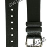 Черный кожаный/сатиновый ремешок Orient QVDEJL0B, 18/14 мм, черная пряжка, для часов Orient FQCBE001B