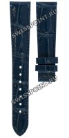 Синий кожаный ремешок Certina C610021190, 17/14, без замка, для часов Certina DS 8 C033.234.36.048.00