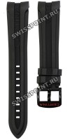 Черный резиновый ремешок Certina C603019127, интегрированный, чёрная алюминиевая пряжка, для часов Certina DS Podium C001.639.97.057.02