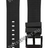 Черный резиновый ремешок Certina C603019127, интегрированный, чёрная алюминиевая пряжка, для часов Certina DS Podium C001.639