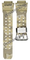 Коричневый полимерный ремешок Casio 10536017 для часов Casio GW-9400DCJ-1