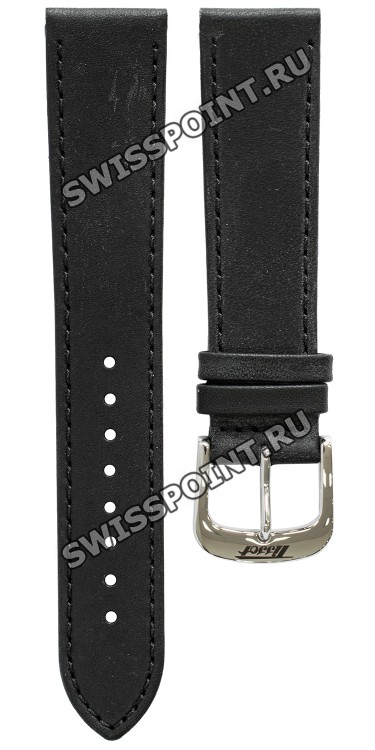 Черный кожаный ремешок Tissot T600042557, 20/18, стальная пряжка, для часов Tissot Visodate T118.410.16.057.01