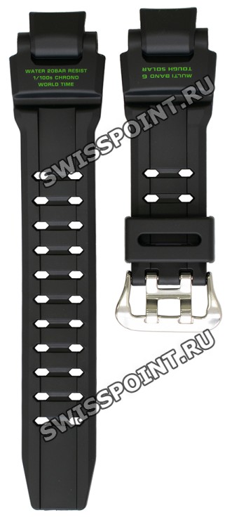 Черный полимерный ремешок Casio 10397907 для часов Casio GW-4000-1A3