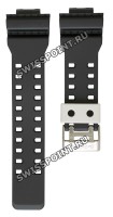 Черный полимерный ремешок Casio 10508122 для часов Casio GA-100BW-1A, GA-110BW-1A