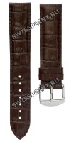 Коричневый кожаный ремешок Tissot T600031379, теленок, имитация крокодила, 19/18, стальная пряжка, для часов Tissot T049.407, T049.410, T049.417, T065.430