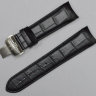 Черный кожаный ремешок Tissot T600028581, теленок, имитация крокодила, интегрированный, стальная клипса, для часов Tissot Couturier T035.439, T035.617