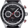Черный кожаный ремешок Tissot T610037462, теленок, 22/20, без замка, для часов Tissot PRS 516 T100.427, T123.427