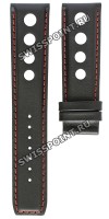 Черный кожаный ремешок Tissot T610037462, теленок, 22/20, без замка, для часов Tissot PRS 516 T100.427, T123.427