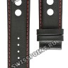 Черный кожаный ремешок Tissot T610037462, теленок, 22/20, без замка, для часов Tissot PRS 516 T100.427, T123.427