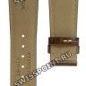 Коричневый кожаный ремешок Certina C610011091, 23/18, белая прострочка, без замка, для часов Certina DS Podium C001.507, C001.517