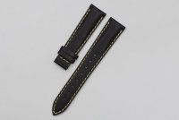 Ремешок TISSOT T610017240 черный, теленок, 17/14, белая прострочка, без замка, PRC 100 (P832) для часов TISSOT