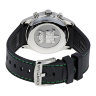 Черный резиновый ремешок Certina C603019461, 22/20, интегрированный, зелёная прострочка, стальная пряжка, для часов Certina DS-2 C024.447