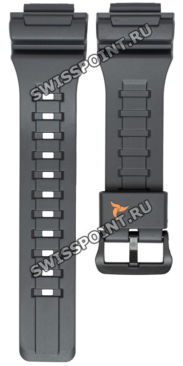 Черный полимерный ремешок Casio 10462712 для часов Casio STL-S100H-4A